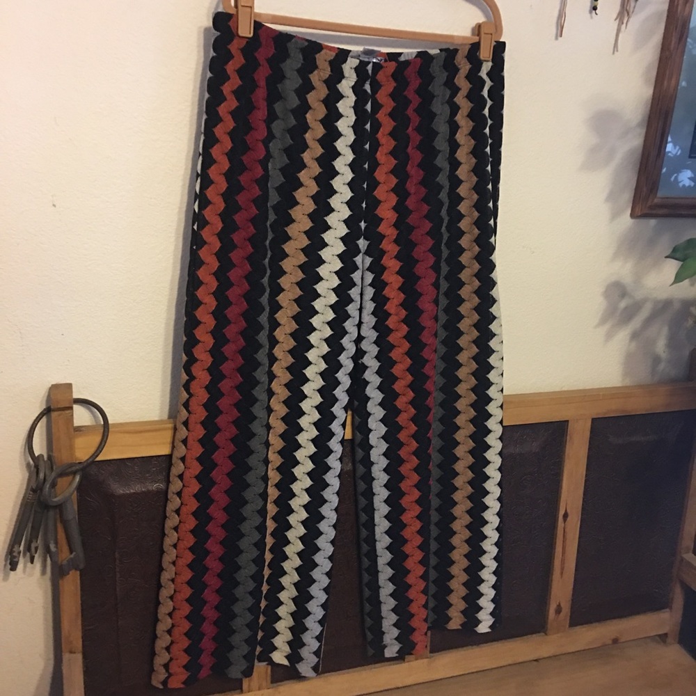 Csc Studios Chevron Style Print Multi Layer Pants - image 1